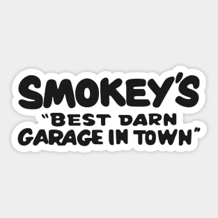 1997 - Smokey's Garage (Black on Gold) Sticker
